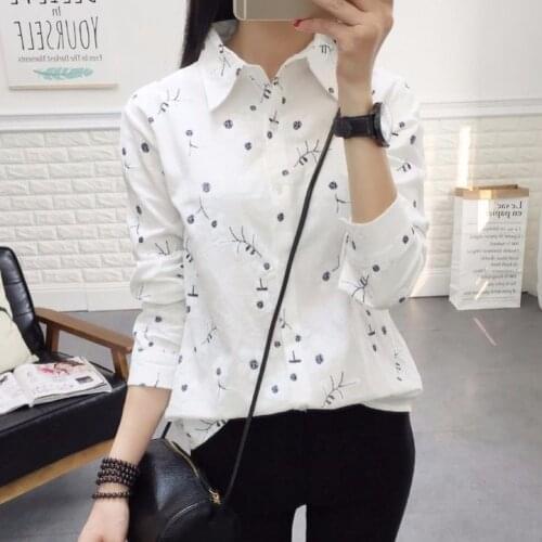 Blouse Women Shirt Womens Cotton Linen Long Sleeve 2021 Spring Autumn Top Loose Shirt Blusas Mujer De Moda