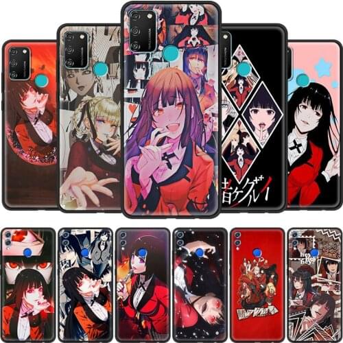 Crazy Excitement Manga Kakegurui Case for Huawei Y7 Y6 Y9 2019 Y6p Honor 9X 20 9A 8X 30i 9S 8S 10 Lite 30 Pro Play 9C Cover