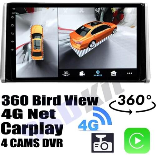 Car Audio Navigation GPS Stereo Media Carplay DVR 360 Birdview Around 4G Android System For TOYOTA RAV4 XA50 For Suzuki Across