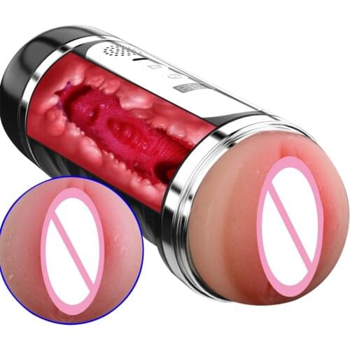 Sex Toys Eletric Pussy Male Masturbator Penis Pump Vibrator Sex Toys for Men Real Vagina for Men Silicone Pussy Blowjob Sex Tool