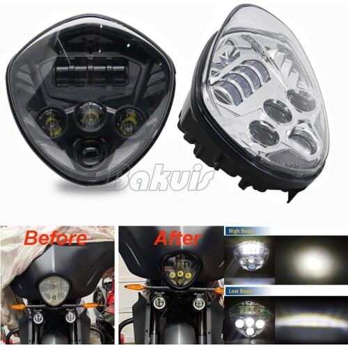 Led Headlight Kit For Victory Motorcycles Cross Country 8-Ball , Vegas, Hammer , Judge ,Boardwalk Etc
