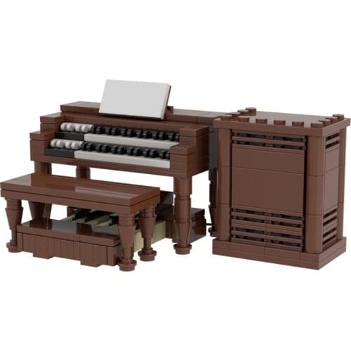 Hammond OF B3 Building Blocks Music Piano Instrument Bricks Creativeals Organ Model Leslie Speakers Collection Childrens Toys
