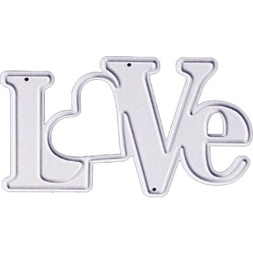 Metal Craft Words Love Die Cutting Dies For Scrapbooking/diy Christmas Wedding Halloween Cards Hand Account