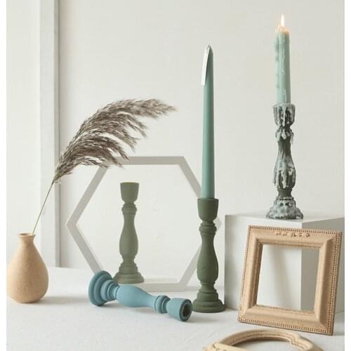 Miniature candlestick simulates Roman column artificial candle INS photography shoots prop photography studio background decorat