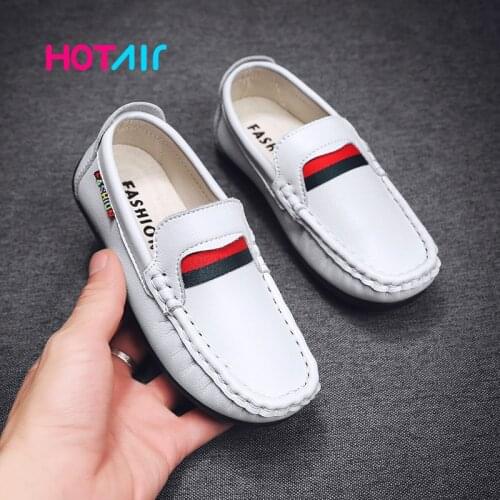Genuine Leather Kids Shoes For Boys Dress Children shoes Loafers Big Child Peas Shoes School Style Kids shoes boy Moccasins