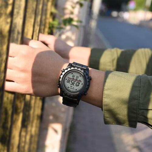 SYNOKE Outdoor Sports Men Digital Watches Fashion Chronograph Alarm Clock Backlight Male Electronic Watches Relogio Masculino