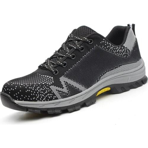 Men Steel Toe Safety Work Shoes Breathable Trekking Sneaker Multifunction Protection Footwear Safety Shoes Men Boots