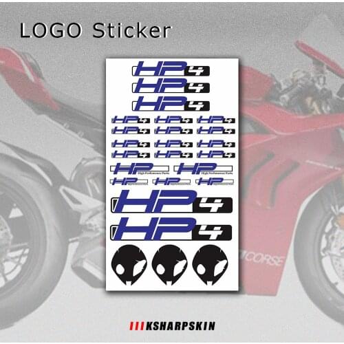 New Motorcycle Stickers Body Reflective Waterproof Body fuel tank logo sticker Kit set For BMW HP4 hp 4 sign decal H P 4