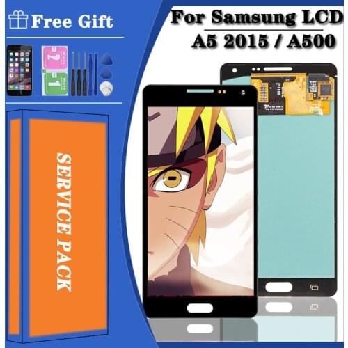 NEW 5.0'' Original AMOLED For Samsung Galaxy A5 2015 A500 A500F A500FU A500H A500M LCD Display Touch Screen Digitizer Assembly