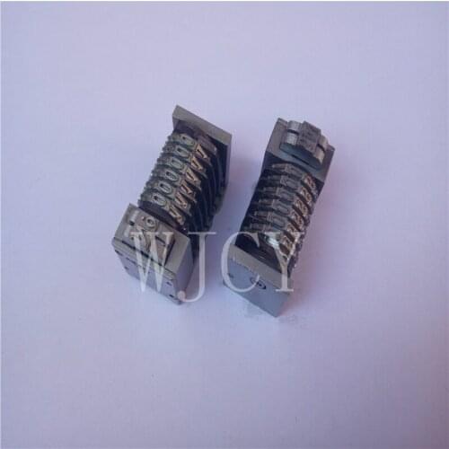 New Steel 4X8 Cicero 6 digits Numbering Machine Backward for Letterpress Numbering Machine, Gothic