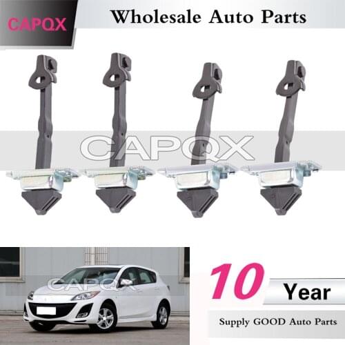 CAPQX 4PCS Door check strap Door limit rod door stop For Mazda 3 M3 old model class model OEM# BS1A-58-270 / BS1A-72-270