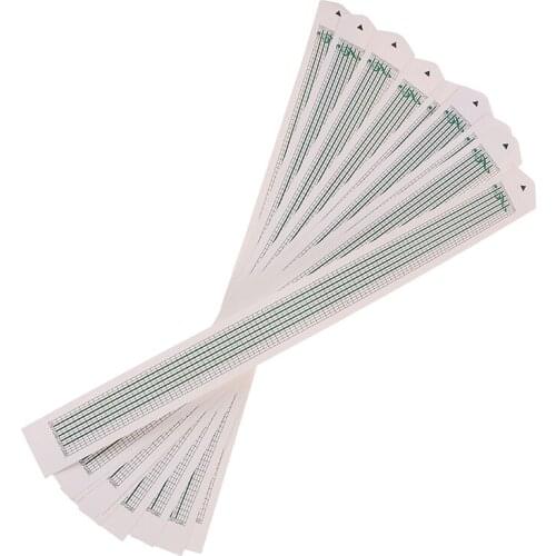 Professional 10pcs 15 Tones Blank Paper Tape DIY Hand Cranked Music Box Compose Music Blank Papers Strip NEW