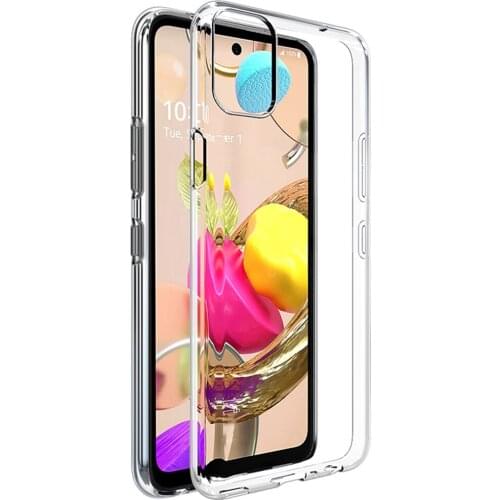 Transparent Silicone Phone Case for LG K22 K42 K52 K62 Funda Camera Lens Protective Soft Clear Ultrathin Back Cover Original TPU