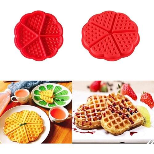 Silicone Waffle Mould Baking Molds Bakeware High Quality Muffin Mould Non Stick Baking Pan Mini Heart Shape Kitchen Accessories
