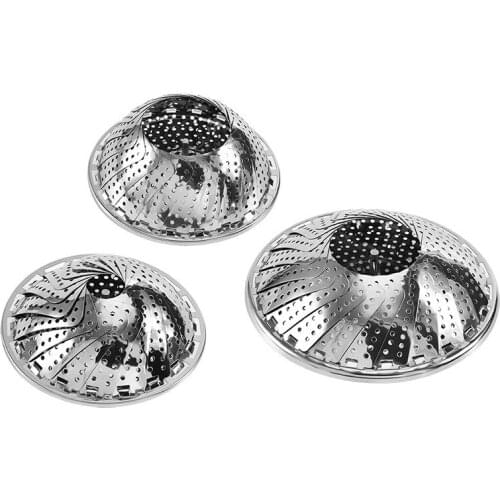 Stainless Steel Folding and Telescopic Steamer Box Multi-function Water-proof Steamer Case Steaming Tray Stretchable Lotus