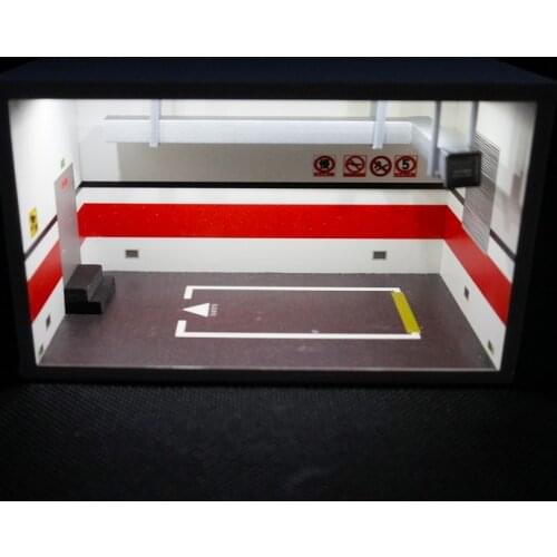 1:64 Diorama Led Light Singer Underground PackingGarage finished