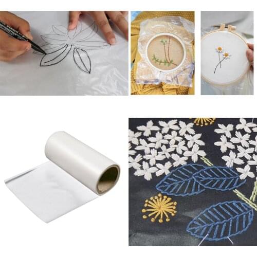 Water-Soluble Embroidery Machine Embroidery Stabilizer Topping Paper Embroidery Accessory for DIY Craft Supplies 100x100 cm