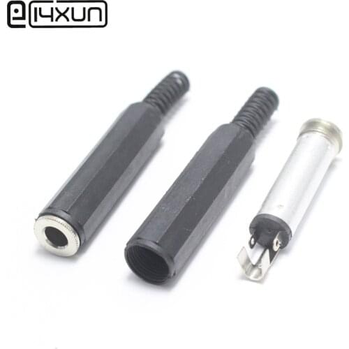 1pcs 6.35 mm Mono Audio Plug Socket 6.5mm Female jack Audio Connector Welded Type For DIY Repair