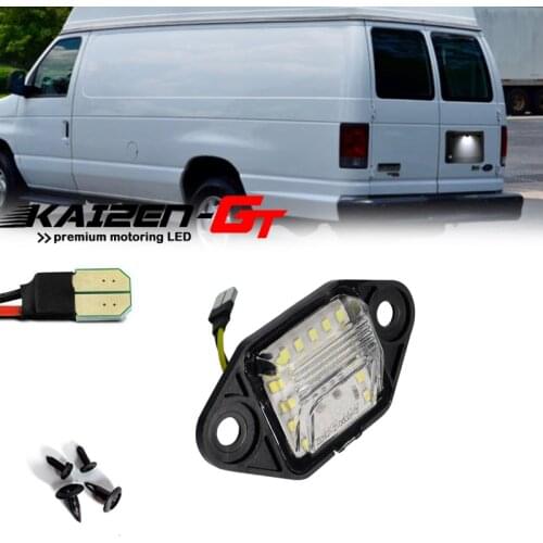 1PC White LED License Plate Number Light For Ford E-150 E-250 Club Wagon/Econoline E-350 E-450 Super Duty /Club Wagon /Econoline
