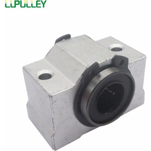 LUPULLEY 2PCS Short Block Linear Bearing Slide Unit SCV20/25/30UU SC20/25VUU Linear Bearing Block Housing for shaft 20/25/30mm