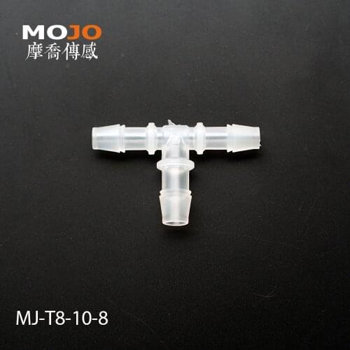 2020 Free shipping!! MJ-T8-10-8 Reducing multiple tee hose connector 8mm to 10mm barbed type connectors (100pcs/lots)