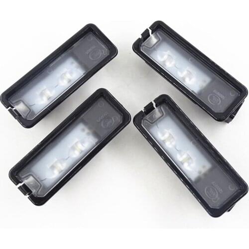 4 Pcs Rear Car LED License Plate Light Lamp 12V for VW Golf 7 MK7 Passat 3C Eos Beetle Polo Cabrio 35D943021A 35D 943 021 A