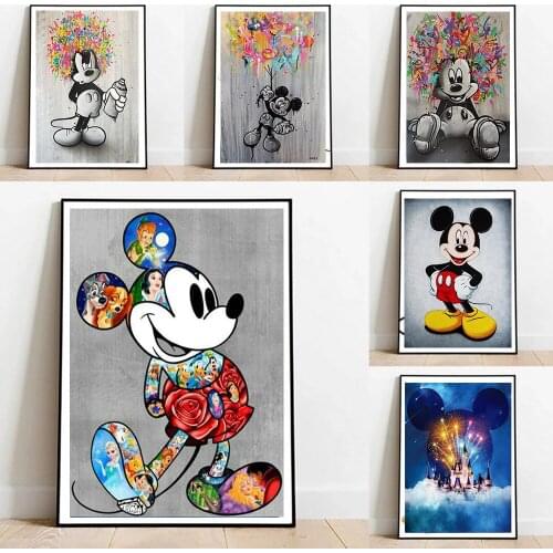 5D Diamond Painting Full "Disney Mickey Series" Cross Stitch Kit Diamond Embroidery Mosaic Pictures Of Rhinestones Home Decor