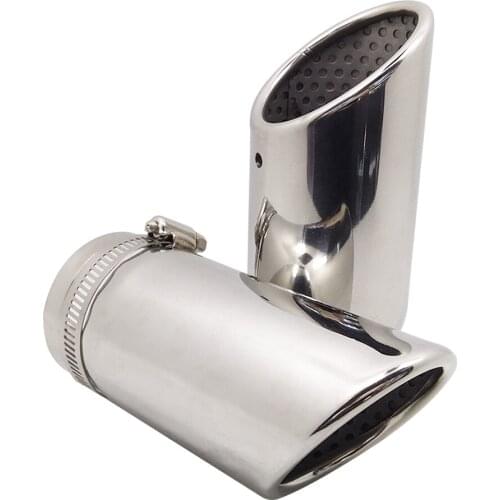 Auto Exhaust Assembly Exhaust Emission Pipe Long 5.31 inch For Mercedes Benz C180 Stainless Mufflers Car Tail Pipes Replacement