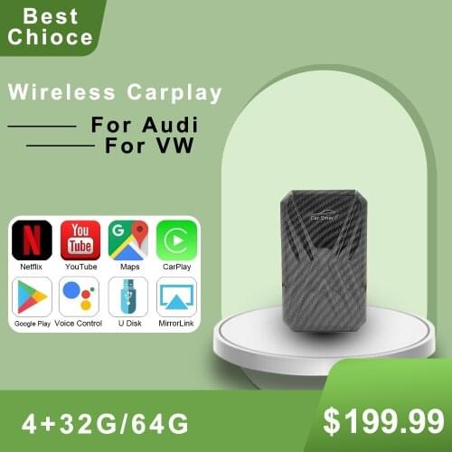 Carplay Ai Box Android Box Car Multimedia Player New Version 4+32G Wireless Mirror Link for Apple Carplay Android Auto Tv Box