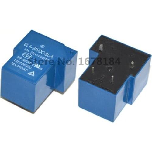 10pcs/lot SLA-24VDC-SL-A SLA-24VDC 24V 30A 4Pin T90 Power Relay