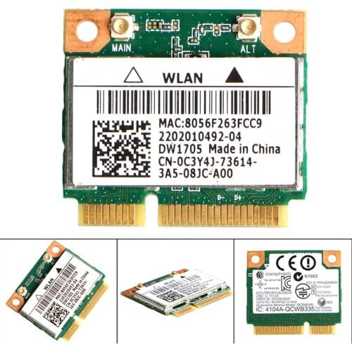 Wifi Wireless for Intel Atheros QCWB335 Mini Card CN-0C3Y4J For Dell DW1705 High Quality C26