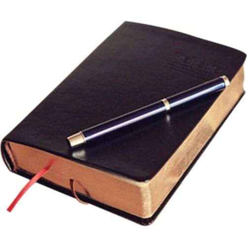Retro Leather Notebook Thick Paper Bible Diary Book Notepad New Blank Weekly Plan Writing Notebooks Office School Supplies
