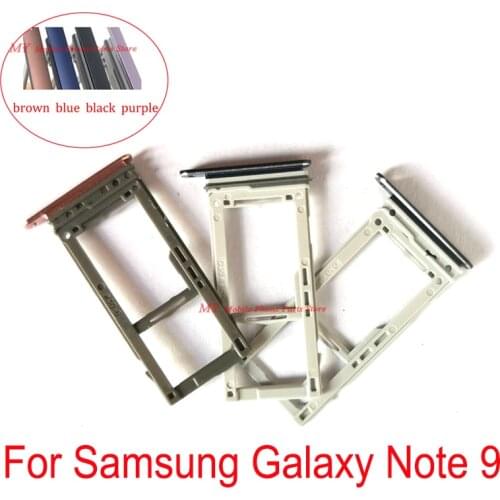 Dual Single Sim Card Tray Holder Slot Adapters For Samsung Galaxy Note 9 Note9 N960 Sim Tray Holder Only Some With Waterproof