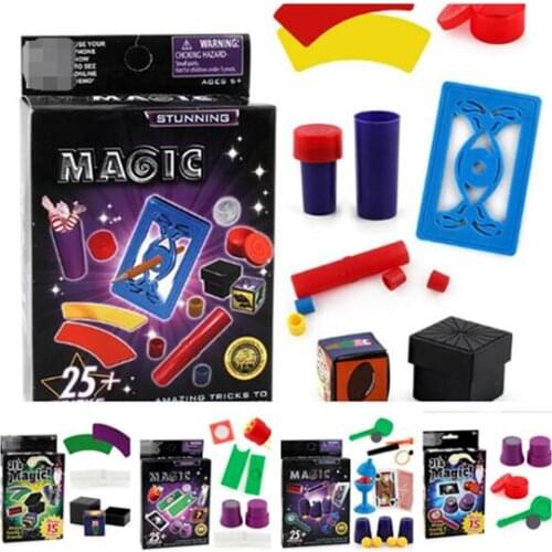 5 style Magician Magic Tricks Toy Tool Accessories Props Set Kit for Kids Children Birthday Christmas Festival Gift YH1685