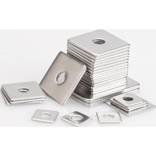 Square Flat Washers M3 M4 M5 M6 M8 M10 M12 M14 M16 304 A2 Stainless Steel Flat Pad Spacer Gasket