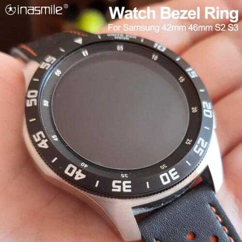 Metal Bezel Ring Case For Samsung Galaxy Watch 46mm 42mm Bezel Styling Frame Protection For Samsung Gear S2 S3 Watch Case Cover