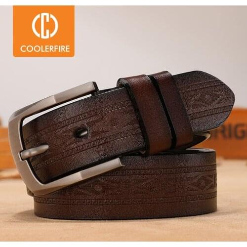 Fashion Luxury belt Designer Genuine Leather Belts for Men Vintage Strap Male Belt for Jeans Ccoolerfire HQ092