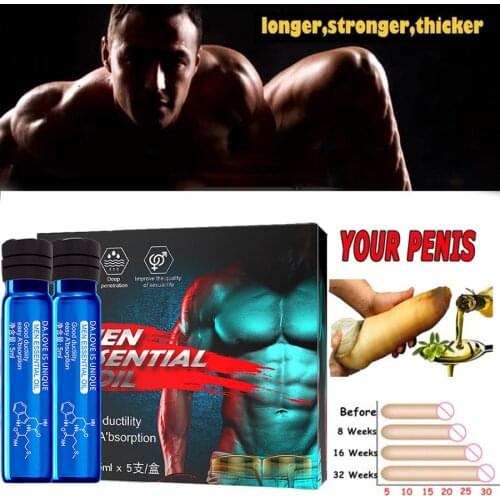 Male Penis Enlargement Oil Big Dick Cock Enhance Men Health Care Enlarge Penis Growth Stronger Growth Thicken Massage Oil