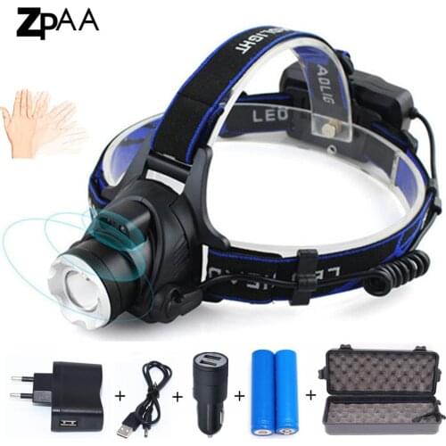 Led Headlamp Lantern XML T6 L2 3800/5000LM Head Lamp Flashlight Torch LED Headlight Lanterna Headlamps Flashlights use 18650