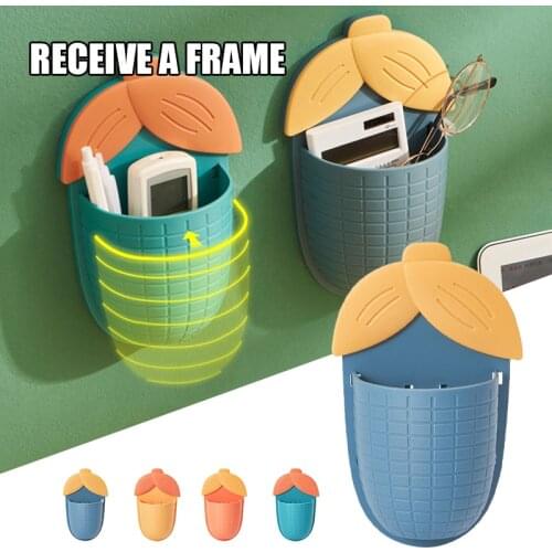 Wall-mounted Large Corn Shaped Toothbrush Holders Free Punch PP Cups Capacity Cute Cartoon Holder For Bathroom Storage Holder