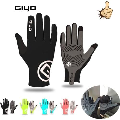 GIYO Full Fingers Touch Screen Bicycle Gloves Gel Sports Cycling Gloves MTB Road Bike Riding Racing Anti-sliGloves Women