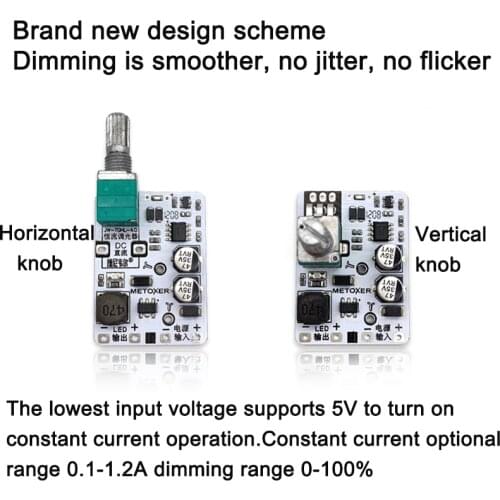 Knob High-Power Lighting Desk Lamp Module DC Potentiometer Control New LED Constant Current Dimming Driver Board