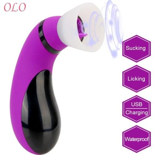 2 in 1 Sex Toys for Woman Clitoris G spot Stimulation Nipple Sucker Tongue Licking Vibrator Vagina Sucking Pump Breast Massager