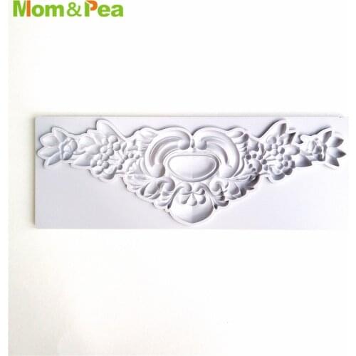 Mom&Pea GX282 Deco Shaped Silicone Mold Cake Decoration Fondant Cake 3D Mold Food Grade