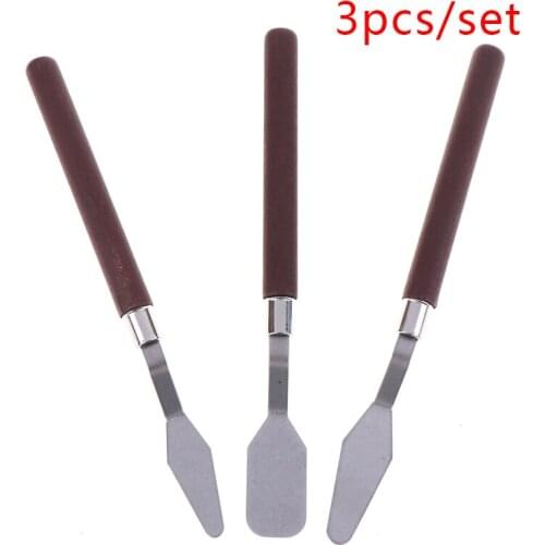 3pcs/set Oil Painting Scraper Of Acrylic Gouache Oil Paint Color Palette Tool