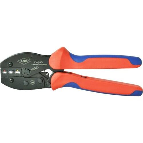 Ratchet crimper LY-03D for 0.5-6mm2 insulated terminals ring terminals crimping pliers Cable connectors Crimping hand tools