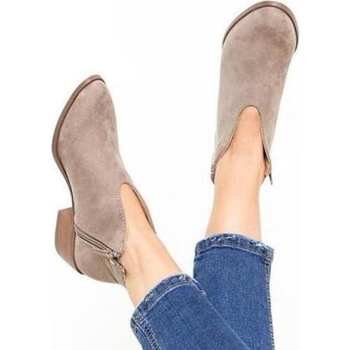 Womens boots fashion shoes leopard print sexy pointed toe ankle boots on deep V high heel women boots women shoes