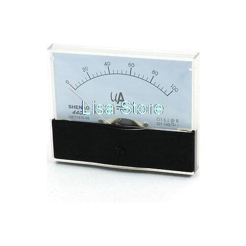 0-100uA DC Class 1.5 Current Testing Panel Meter Ammeter Gauge 44C2