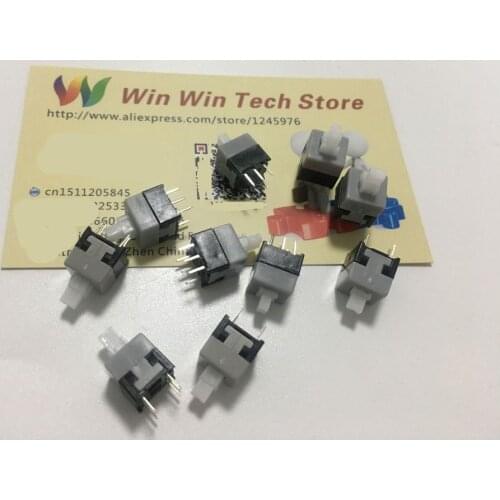 10pcs 6 Pin 8.5*8.5mm Micro Swith Switches Press On/Off Self Lock Hot sale 6 Pin 8.5*8.5mm