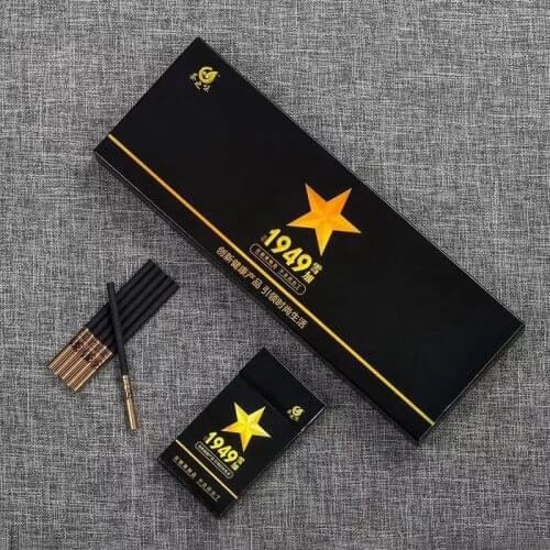 10 packs Black Devil Chocolate Flavor no nicotine cigarettes cleaning lung tea smoke to quit smoking no nicotine tobacco tea